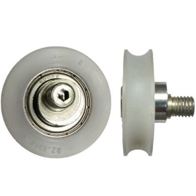 Roldana 44mm para Porta Thyssen (Inferior) com Eixo Excêntrico