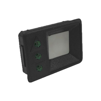 Botão 3 Led 60V Preto