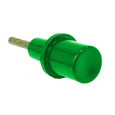 Botão Redondo 12mm Verde com Pino