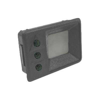 Botão 3 Led 24V Cinza