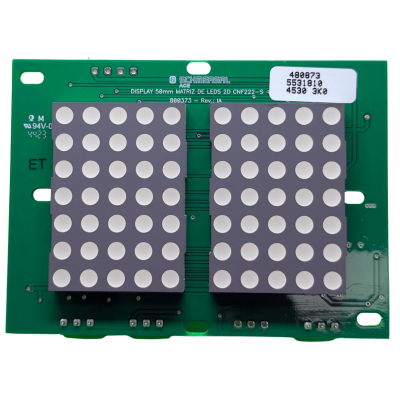 DISPLAY 50MM MATRIZ DE LED AZUL 2 DIGITOS (11971104)